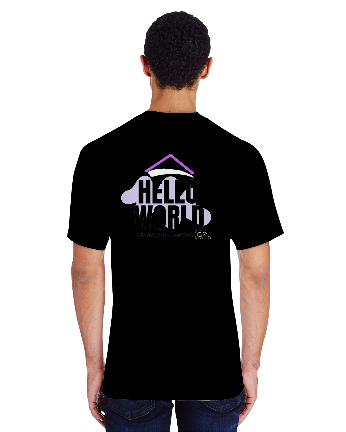 Hello Chocolate World (Mens Luxury Heavyweight Tee)