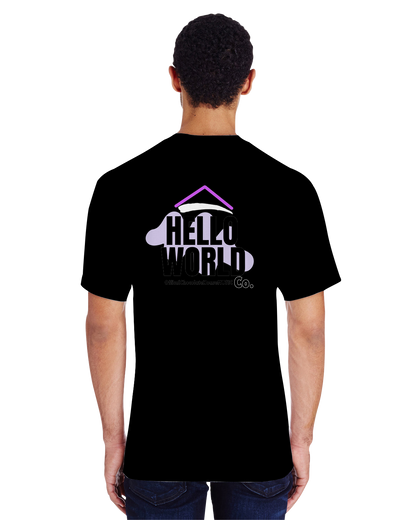 Hello Chocolate World (Mens Luxury Heavyweight Tee)