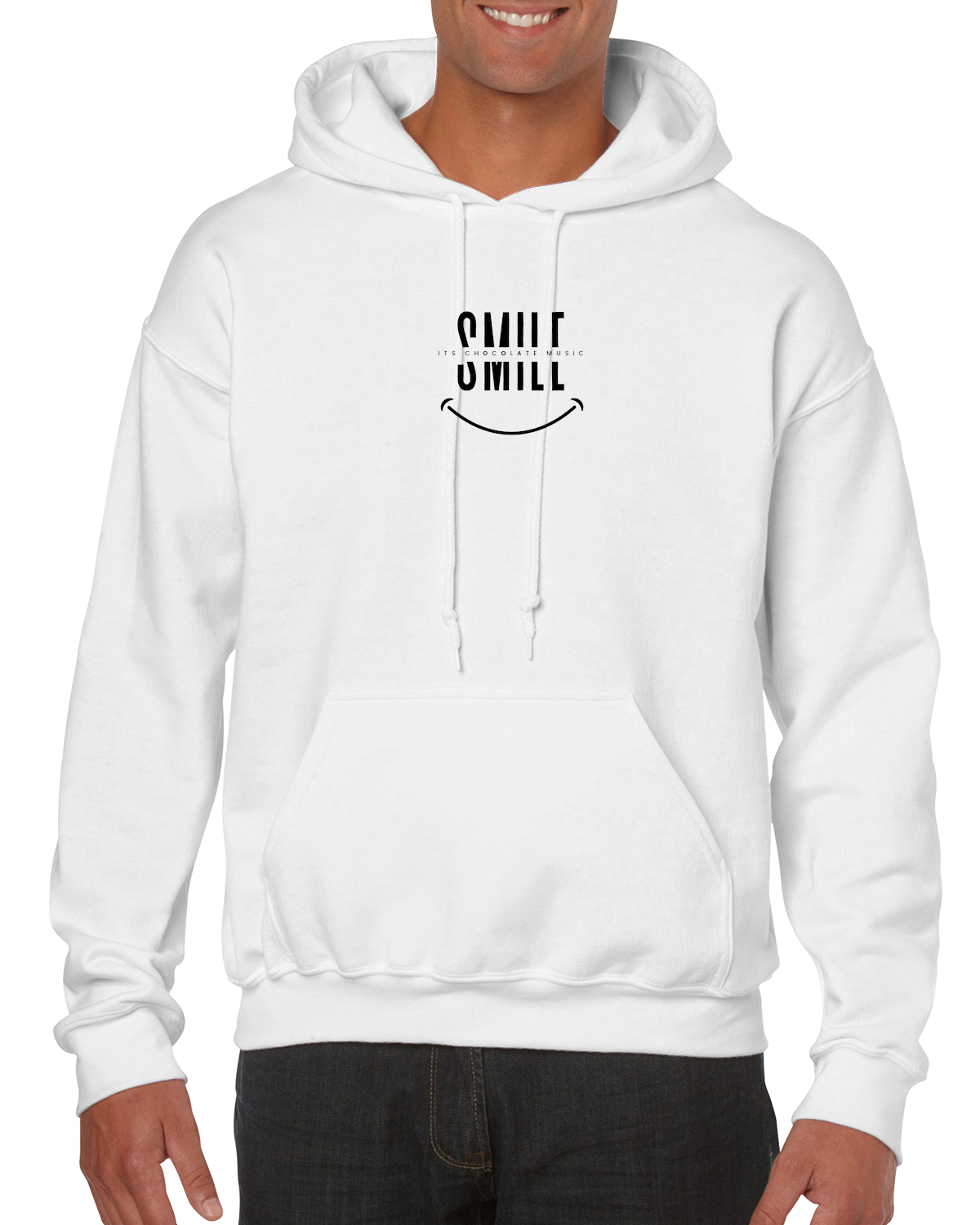 Smile Its Chocolate House Music (Luxury unisex hoodie)