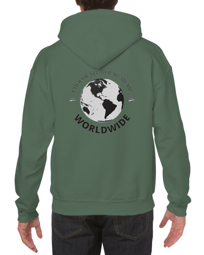 Chocolate House Music Worldwide (Unisex Luxury Heavy Hoodie)